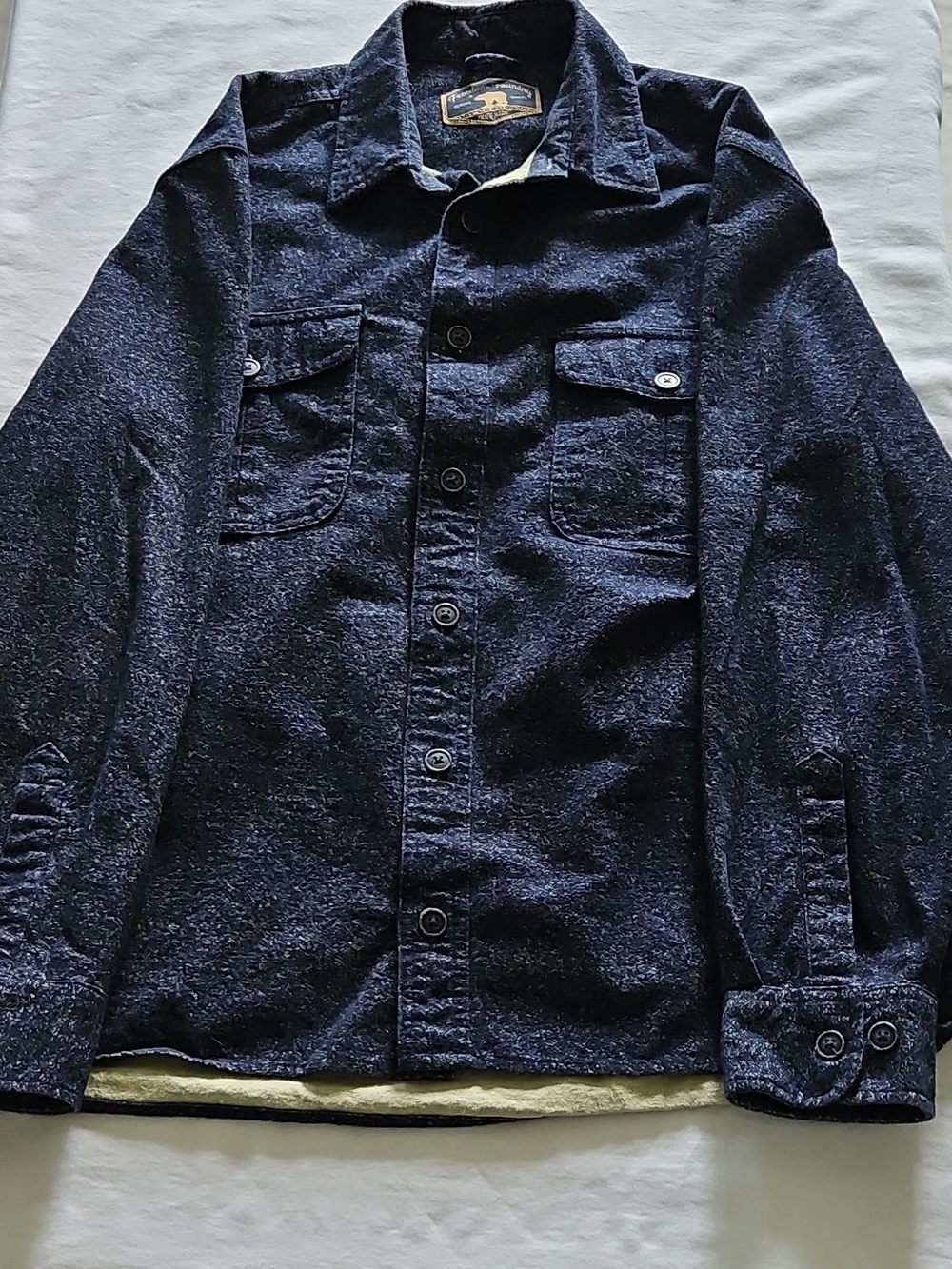 Men's Dark Navy Button-Up Lined Flannel Freedom Foundry Dry Goods Co.